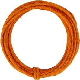 Jute Wire, tjocklek 2-4 mm, orange, 3 m/ 1 förp. [HOB-503497]