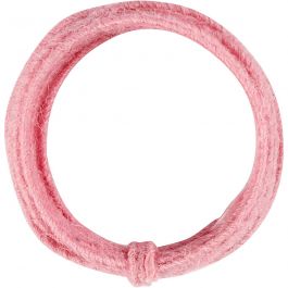 Jute Wire, tjocklek 2-4 mm, rosa, 3 m/ 1 förp. [HOB-503498]