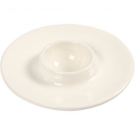 Äggkoppar, Dia. 9,8 cm, Hålstl. 3,9 cm, vit, 12 st./ 1 förp. [HOB-50549]