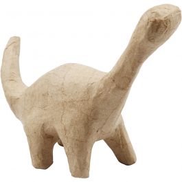 Dinosaurie av papier-maché, H: 12,5 cm, L: 15,5 cm, B: 5,5 cm, 1 st. [HOB-50713]