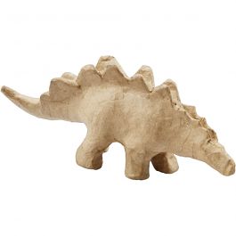 Dinosaurie av papier-maché, H: 9 cm, L: 21,9 cm, B: 4,5 cm, 1 st. [HOB-50715]