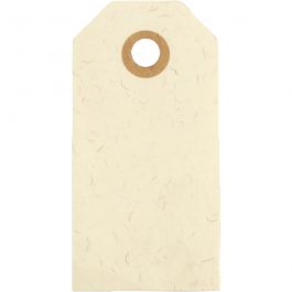 Manillamärken, stl. 4x8 cm, 250 g, cream, 20 st./ 1 förp. [HOB-510040]