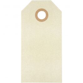 Manillamärken, stl. 4x8 cm, 250 g, cream, 1000 st./ 1 förp. [HOB-510041]