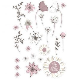 Etiketter, stl. 2,2-10 cm, beige, rosa, vit, 72 st./ 1 förp. [HOB-51013]