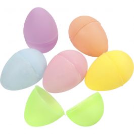Ägg, H: 6 cm, Dia. 4 cm, pastellfärger, 12 st./ 1 förp. [HOB-51033]