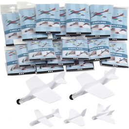 Flygplan, L: 11,5-19 cm, B: 11-17,5 cm, vit, 50 st./ 1 förp. [HOB-51234]