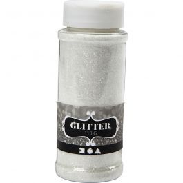Glitter, vit, 110 g/ 1 burk [HOB-51266]