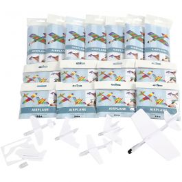 Airplanes, L: 8-17.5 cm, W: 8-17 cm, 80pcs [HOB-51283]