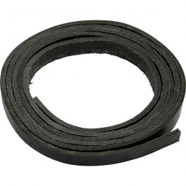 Läderband, B: 10 mm, tjocklek 3 mm, svart, 2 m/ 1 förp. [HOB-51501]
