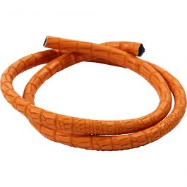 Crocodile Cord, thickness 6 mm, red brown, 50cm [HOB-51564]