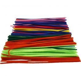 Piprensare, L: 30 cm, tjocklek 4 mm, mixade färger, 300 mix./ 1 förp. [HOB-51640]