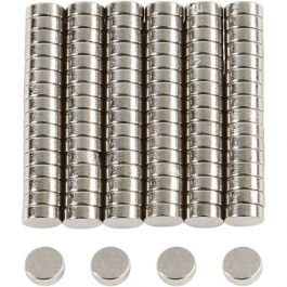 Power Magnets, D: 5 mm, thickness 2 mm, 100pcs [HOB51791]
