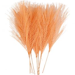Konstgjorda fjädrar, L: 15 cm, B: 8 cm, orange, 10 st./ 1 förp. [HOB-518052]