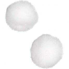 Pompomer, Dia. 20 mm, vit, 100 st./ 1 förp. [HOB-51858]