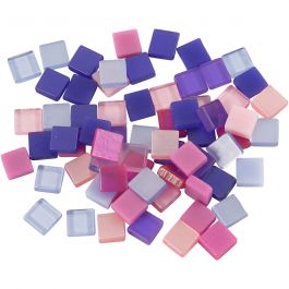 Minimosaik, stl. 5x5 mm, tjocklek 2 mm, lila/mörklila, 25 g/ 1 förp. [HOB-51928]