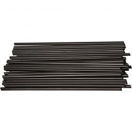 Konstruktionsrör, svart, L: 12,5 cm, Dia. 3 mm, 800 st./ 1 förp. [HOB-51932]