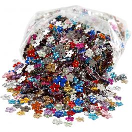 Rhinestones, Dia. 6+10+12 mm, mixade färger, 2520st./ 1 förp. [HOB-52203]
