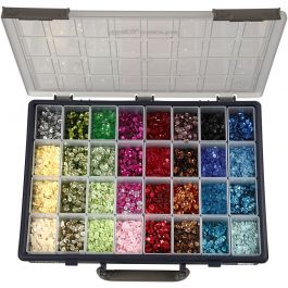 Paljetter, Dia. 6 mm, 32x25 g/ 1 förp. [HOB-52232]