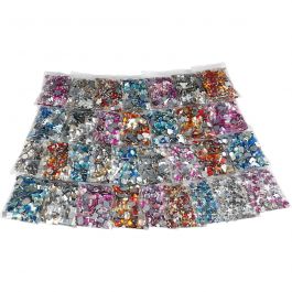 Rhinestones, Dia. 6-16 mm, mixade färger, 32 förp./ 1 förp. [HOB-52239]