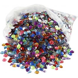 Rhinestones, stl. 5 mm, 3000 st./ 1 förp. [HOB-52286]