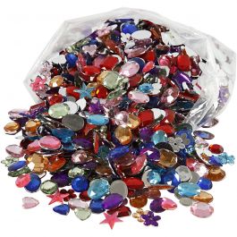 Rhinestones, stl. 5-15 mm, 1600 st./ 1 förp. [HOB-52288]