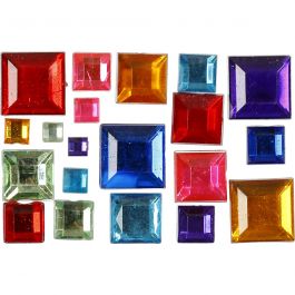 Rhinestones, stl. 4-10 mm, 1300 st./ 1 förp. [HOB-52289]