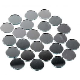 Spegelmosaik, runda, Dia. 18 mm, tjocklek 2 mm, 400 st./ 1 förp. [HOB-52295]