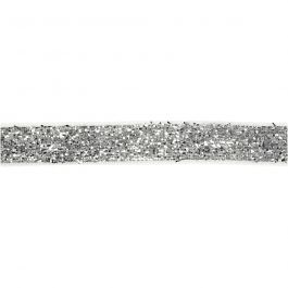 Dekorationsband, B: 10 mm, silver, 5 m/ 1 rl. [HOB-52446]