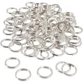 Splitring, Dia. 15 mm, försilvrad, 100 st./ 1 förp. [HOB-52605]