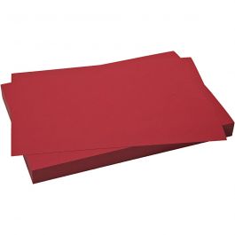 Kartong, ark 50x70 cm, 270 g, julröd, 10 ark/ 1 förp. [HOB-540936]