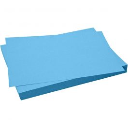 Kartong, ark 50x70 cm, 270 g, blå, 10 ark/ 1 förp. [HOB-540952]