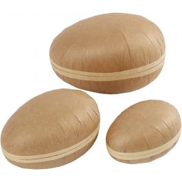 Tvådelade ägg, L: 12+15+18 cm, 3 st./ 1 förp. [HOB-54174]