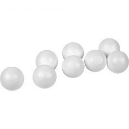 Kulor, Dia. 4 cm, vit, 100 st./ 1 förp. [HOB-543022]