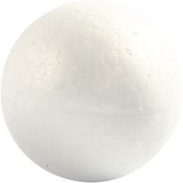 Kulor, Dia. 5 cm, vit, 5 st./ 1 förp. [HOB-543040]