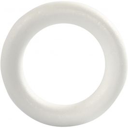 Ring, stl. 17 cm, tjocklek 30 mm, vit, 1 st. [HOB-54317]