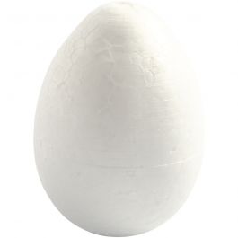 Ägg, H: 10 cm, vit, 5 st./ 1 förp. [HOB-543220]