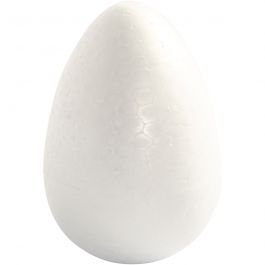 Ägg, H: 12 cm, vit, 5 st./ 1 förp. [HOB-543231]