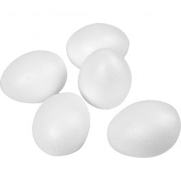 Ägg, H: 8 cm, vit, 50 st./ 1 förp. [HOB-543241]