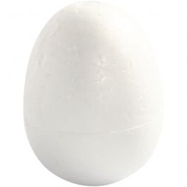 Ägg, H: 7 cm, vit, 5 st./ 1 förp. [HOB-543250]