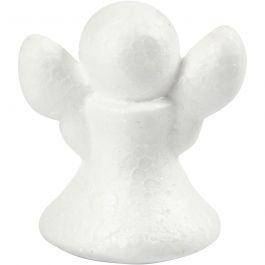Ängel, H: 6 cm, vit, 5 st./ 1 förp. [HOB-54340]