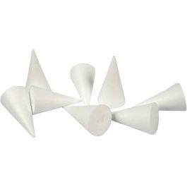 Käglor, H: 11 cm, Dia. 5,5 cm, vit, 50 st./ 1 förp. [HOB-543581]