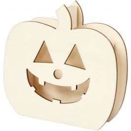 Halloweenfigur, Pumpahuvud, H: 13 cm, D: 3 cm, B: 13,5 cm, 1 st. [HOB-54416]