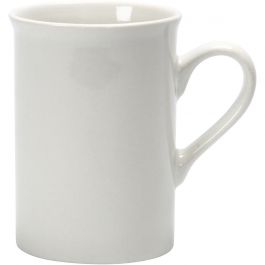 Muggar, H: 10 cm, Dia. 7,4 cm, vit, 2 st./ 1 förp. [HOB-55520]