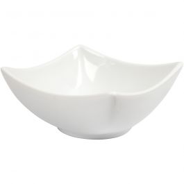 Skål, H: 4,5 cm, Dia. 10 cm, vit, 2 st./ 1 förp. [HOB-555230]