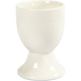 Äggkoppar, H: 6,5 cm, råvit, 12 st./ 1 förp. [HOB-556251]