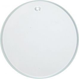 Glasplatta, Rund, Dia. 7 cm, tjocklek 3 mm, 10 st./ 1 förp. [HOB-55802]