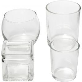 Värmeljushållare, H: 5,3-8,4 cm, Dia. 4,5-7,3 cm, Innehållet kan variera , 72 st./ 1 förp. [HOB-55827]