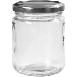 Syltburkar, H: 9,1 cm, Dia. 6,8 cm, 240 ml, transparent, 12 st./ 1 förp. [HOB-55909]