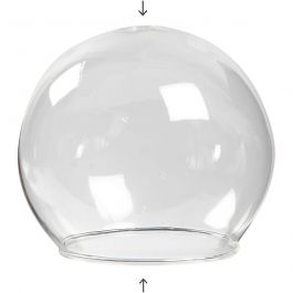 Kulformad glaskupa, Dia. 8 cm, Hålstl. 5 cm, transparent, 4 st./ 1 förp. [HOB-55928]