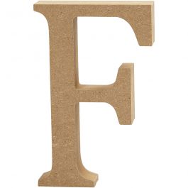 Bokstav, F, H: 13 cm, tjocklek 2 cm, 1 st. [HOB-56315]